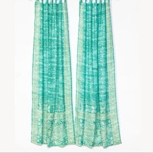 Handcrafted Artisan Boho Sari Curtains, Bed Canopy, Window Treatments Tapestry